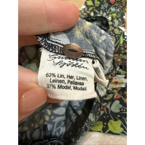 Gudrun Sjoden linen floral pants size Large - Picture 4 of 8